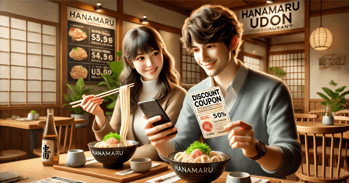 How to Get Discount Coupon for Products on Hanamaru Udon